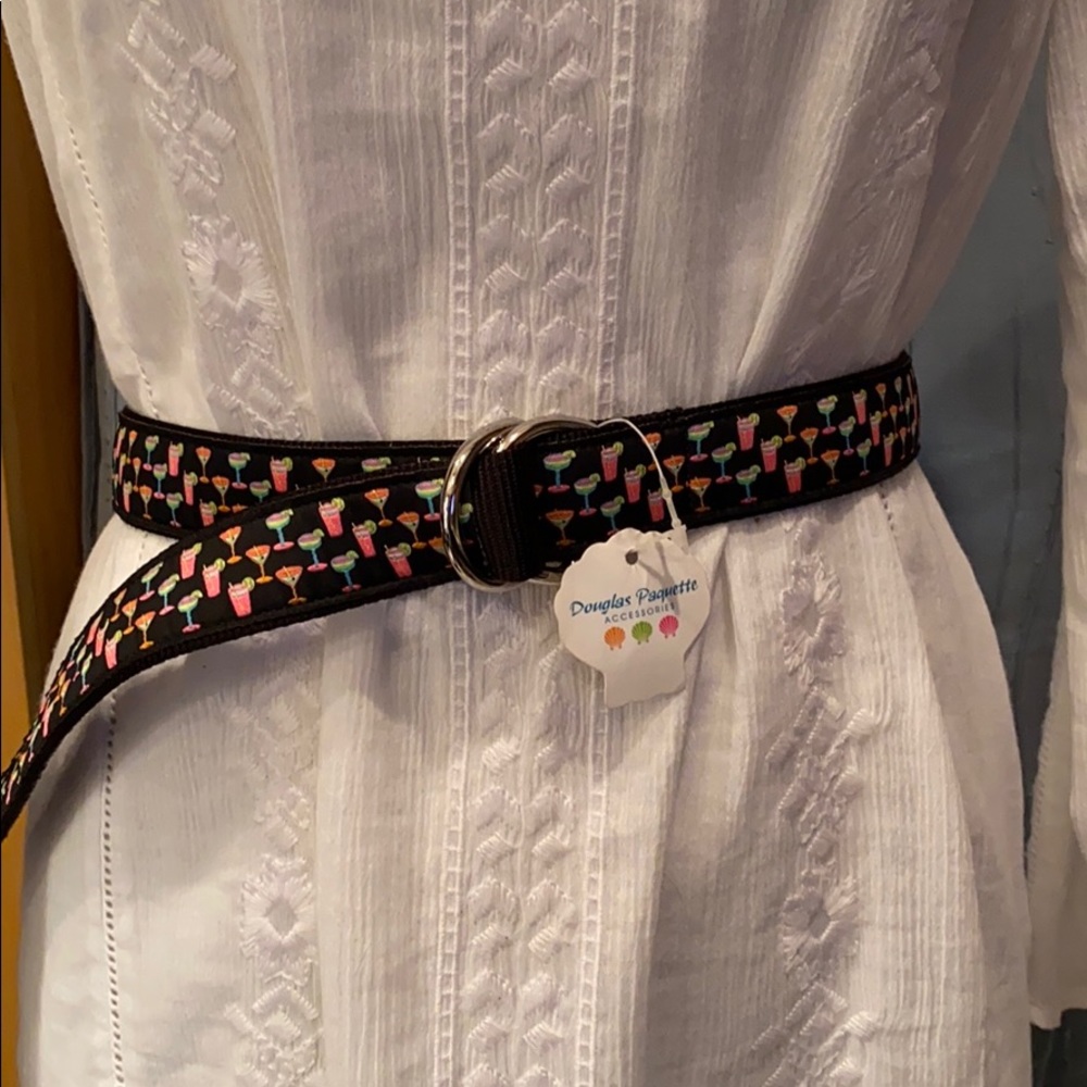 Dougla Paquette D Ring belt drink cocktails New!